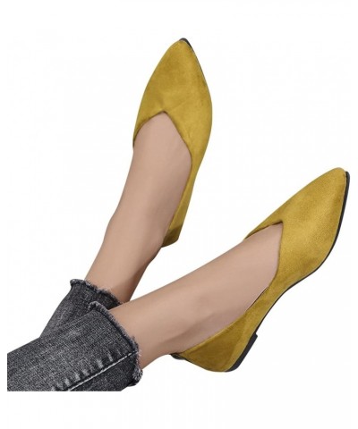 women flats comfortable, Fashion Women Suede Breathable Flat Embroidered Comfortable Slip On Casual Flats Z-04 Yellow $17.35 ...