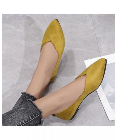 women flats comfortable, Fashion Women Suede Breathable Flat Embroidered Comfortable Slip On Casual Flats Z-04 Yellow $17.35 ...