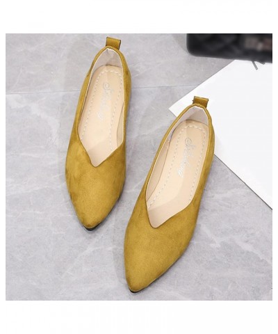 women flats comfortable, Fashion Women Suede Breathable Flat Embroidered Comfortable Slip On Casual Flats Z-04 Yellow $17.35 ...