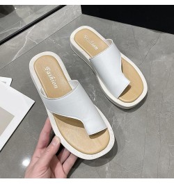 Chunky Platform Heel Sandals for Women Women Sandals Fashion New Pattern Solid Color Spring and Summer Flat Non Slip Light So...