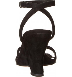 Women's L-Franca Wedge Sandal Black $28.43 Loafers & Slip-Ons