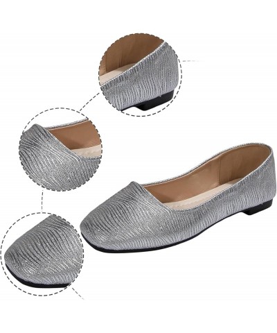 Womens High Chunky Shoes Soft Cushion Orthotic Sandal Comfort Soft Summer Flip-Flop Casual Walking Slide 138-ixpyn-silver9 $2...