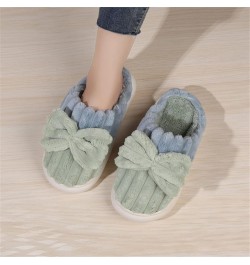 Ankle Slippers for Women Men Designed Ladies Ladies Fashion Colorblock Bow Closed Toe Fashion Comfy Graphic House Shoes (E-Gr...