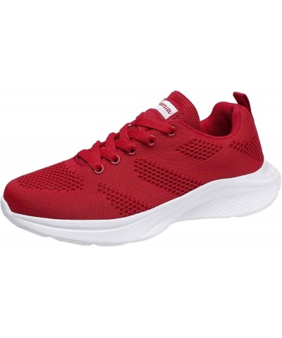 Women Running Shoes Fashion Tennis Athletic Walking Gym Sports Sneakers, Shoelaces for Sneakers Z 01-red $20.87 Fashion Sneakers