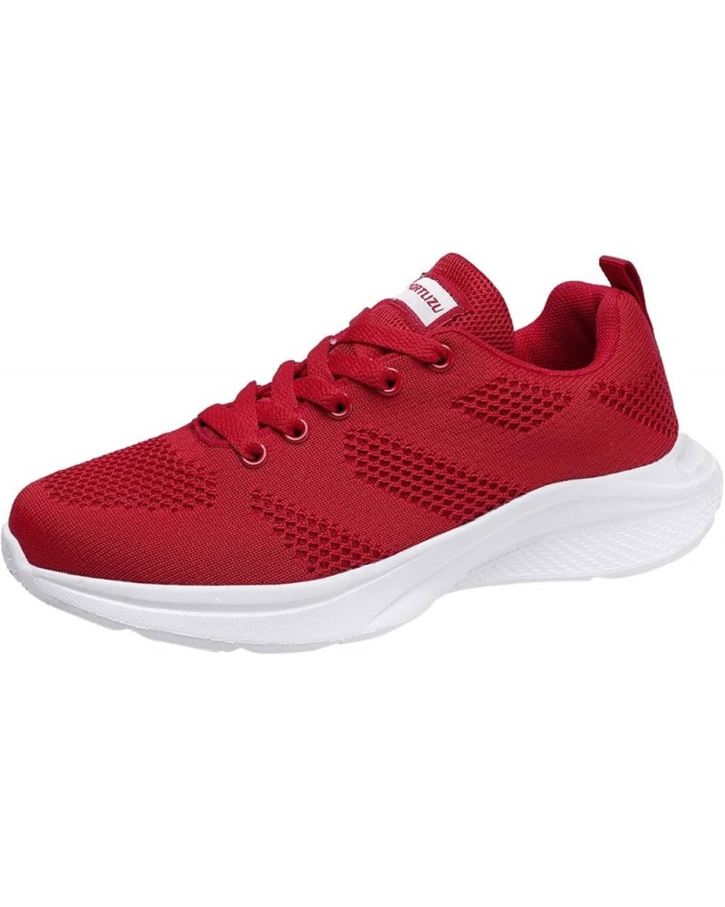 Women Running Shoes Fashion Tennis Athletic Walking Gym Sports Sneakers, Shoelaces for Sneakers Z 01-red $20.87 Fashion Sneakers