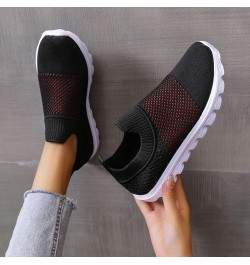 Women Fashion Running Sneaker, Lightweight Walking Tennis Shoes, Non Slip for Work Travel, Flat Shoes Moccasins Z 14-black $1...