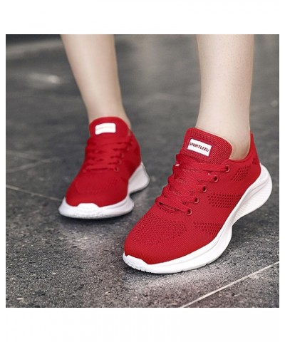 Women Running Shoes Fashion Tennis Athletic Walking Gym Sports Sneakers, Shoelaces for Sneakers Z 01-red $20.87 Fashion Sneakers