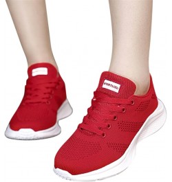 Women Running Shoes Fashion Tennis Athletic Walking Gym Sports Sneakers, Shoelaces for Sneakers Z 01-red $20.87 Fashion Sneakers