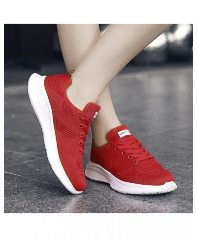 Women Running Shoes Fashion Tennis Athletic Walking Gym Sports Sneakers, Shoelaces for Sneakers Z 01-red $20.87 Fashion Sneakers