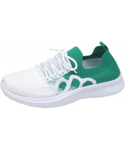 Fashion Spring and Summer Women Fly Woven Breathable Casual Lace Up Sneaker Insoles Women Arch Support Black,blue,green $20.6...