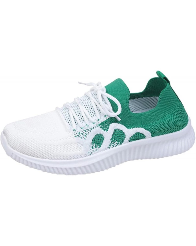 Fashion Spring and Summer Women Fly Woven Breathable Casual Lace Up Sneaker Insoles Women Arch Support Black,blue,green $20.6...