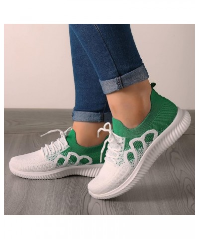 Fashion Spring and Summer Women Fly Woven Breathable Casual Lace Up Sneaker Insoles Women Arch Support Black,blue,green $20.6...