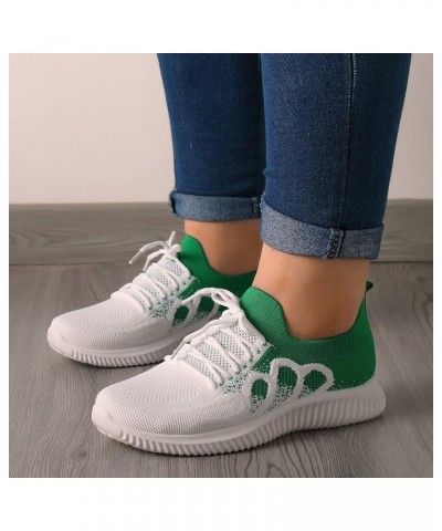 Fashion Spring and Summer Women Fly Woven Breathable Casual Lace Up Sneaker Insoles Women Arch Support Black,blue,green $20.6...