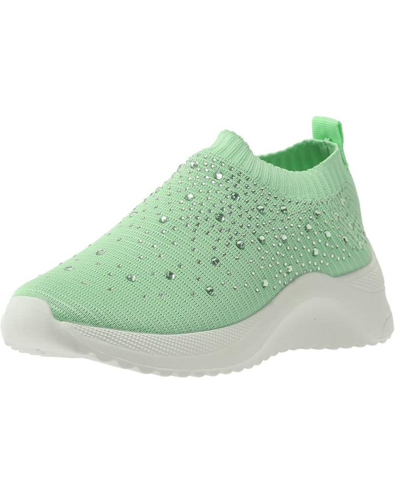 Women Athletic Running Shoes Mesh Sneakers Tennis Breathable Walking Gym Work Shoes Shoes Women Casual Z-01 Green $14.41 Athl...