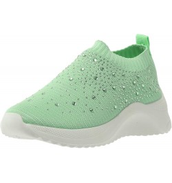 Women Athletic Running Shoes Mesh Sneakers Tennis Breathable Walking Gym Work Shoes Shoes Women Casual Z-01 Green $14.41 Athl...