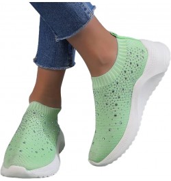 Women Athletic Running Shoes Mesh Sneakers Tennis Breathable Walking Gym Work Shoes Shoes Women Casual Z-01 Green $14.41 Athl...