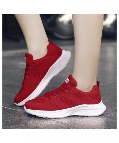 Women Running Shoes Fashion Tennis Athletic Walking Gym Sports Sneakers, Shoelaces for Sneakers Z 01-red $20.87 Fashion Sneakers