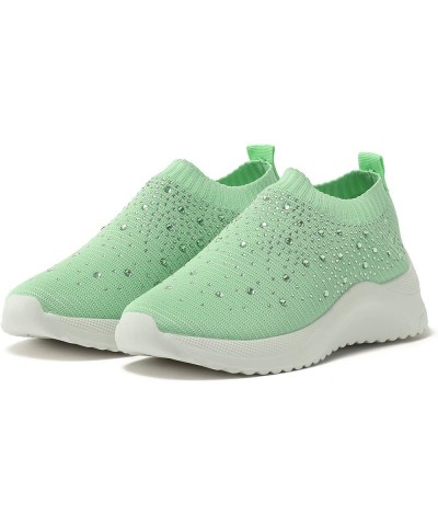 Women Athletic Running Shoes Mesh Sneakers Tennis Breathable Walking Gym Work Shoes Shoes Women Casual Z-01 Green $14.41 Athl...