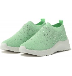 Women Athletic Running Shoes Mesh Sneakers Tennis Breathable Walking Gym Work Shoes Shoes Women Casual Z-01 Green $14.41 Athl...