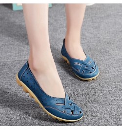 Flats Shoes for Women Platform Espadrille Sandal Block Heels Chunky Open Toe Strappy Non Slip Flat Shoes 86-ibzwp-j-lightblue...