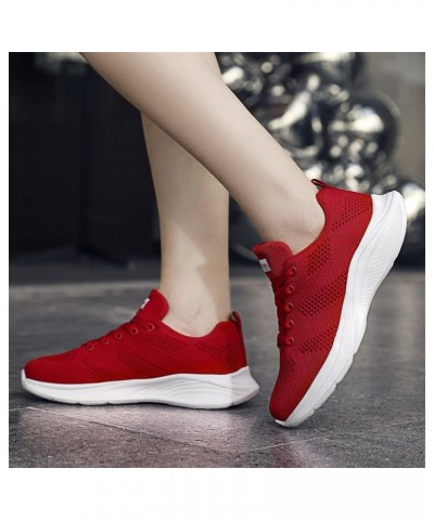 Women Running Shoes Fashion Tennis Athletic Walking Gym Sports Sneakers, Shoelaces for Sneakers Z 01-red $20.87 Fashion Sneakers