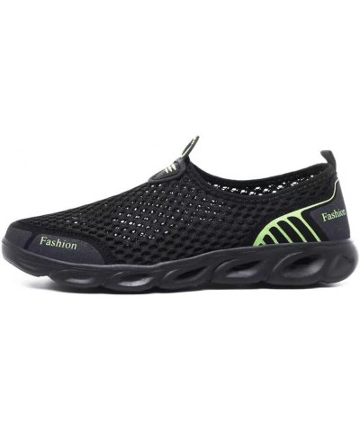 Mens Womens Lightweight Breathable Water Shoes for River Beach Black/Green $13.29 Outdoor Shoes