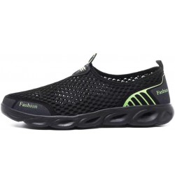 Mens Womens Lightweight Breathable Water Shoes for River Beach Black/Green $13.29 Outdoor Shoes