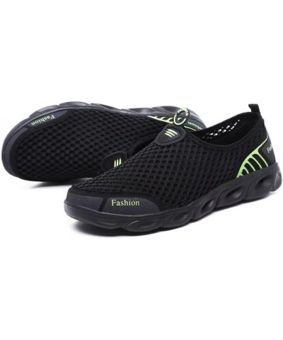 Mens Womens Lightweight Breathable Water Shoes for River Beach Black/Green $13.29 Outdoor Shoes