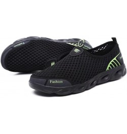 Mens Womens Lightweight Breathable Water Shoes for River Beach Black/Green $13.29 Outdoor Shoes