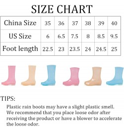 Rain Boots for Women Waterproof Garden Boots Anti-Slip Rain Boots Ladies Candy Color Lightweight Boots Pink Mid-calf Boots $1...