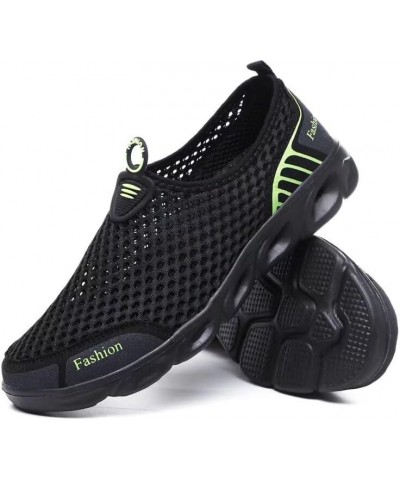 Mens Womens Lightweight Breathable Water Shoes for River Beach Black/Green $13.29 Outdoor Shoes