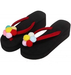 Sandalias de playa de verano mujer zapatillas coloridas de girasol de talla grande zapatos diarios viaje a casa T-571 Red $8....