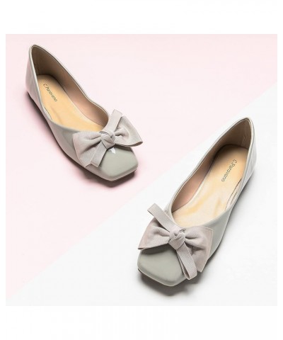 Women's Flats | Square Toe Shoes for Women | Leather Flat Shoes for Women | Slip On Ballet Flats Grass Patent $57.81 Flats