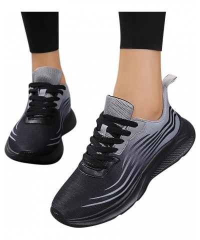 Fashion Women's Casual Shoes Breathable Slip-on Wedges Outdoor Leisure Sneakers Slip On Sneakers Comfortable Z 11-black $10.4...