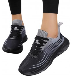 Fashion Women's Casual Shoes Breathable Slip-on Wedges Outdoor Leisure Sneakers Slip On Sneakers Comfortable Z 11-black $10.4...