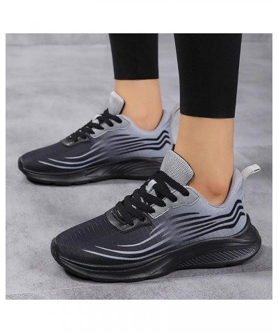 Fashion Women's Casual Shoes Breathable Slip-on Wedges Outdoor Leisure Sneakers Slip On Sneakers Comfortable Z 11-black $10.4...