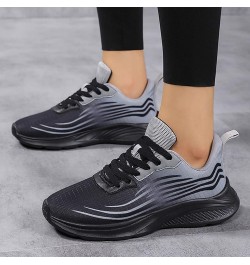 Fashion Women's Casual Shoes Breathable Slip-on Wedges Outdoor Leisure Sneakers Slip On Sneakers Comfortable Z 11-black $10.4...