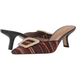 Womens Brit Kitten Heel Mule Brown Multi $22.78 Mules & Clogs