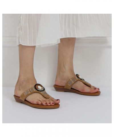 Casual Shoes for Ladies Women Fashion Outdoor Sandals Summer Slipper Flip Flop For Ladies Women's Indoor Sandals Beige $20.56...