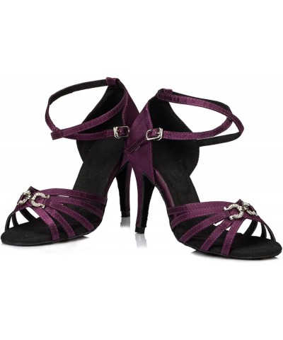 Open Toe Dance Shoes for Women's Ballroom Party Bridal Wedding Performence Dance Sandals Ycl063 Purple $19.74 Athletic Shoes