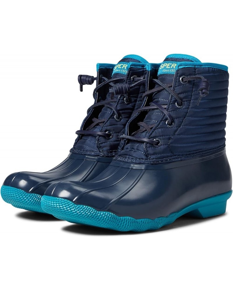 Women's Saltwater Snow Boot Navy $22.23 Outdoor Shoes