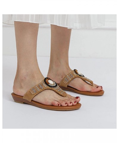 Casual Shoes for Ladies Women Fashion Outdoor Sandals Summer Slipper Flip Flop For Ladies Women's Indoor Sandals Beige $20.56...