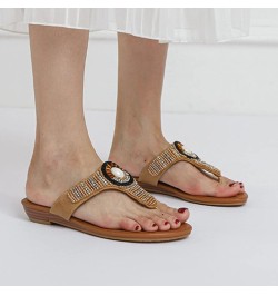 Casual Shoes for Ladies Women Fashion Outdoor Sandals Summer Slipper Flip Flop For Ladies Women's Indoor Sandals Beige $20.56...