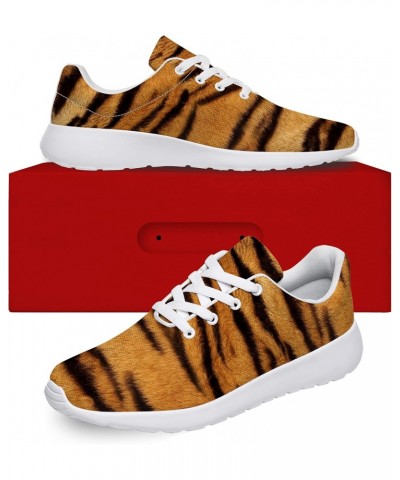 Tiger Print Mens Womens Tennis Walking Shoes Wild Animal Tiger Stripes Pattern Running Sneakers Gifts for Lovers,Men Size 11,...