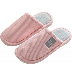 House Slippers for Women Men Fuzzy Home Slippers Round Toe Footwear Fall Winter Indoor Casual Non-Slip Shoes Women A1-pink $9...