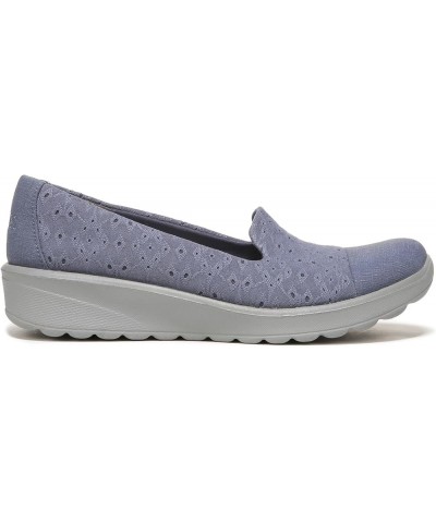 Womens Galaxy Slip-On Folkstone Blue Eyelet $30.40 Loafers & Slip-Ons