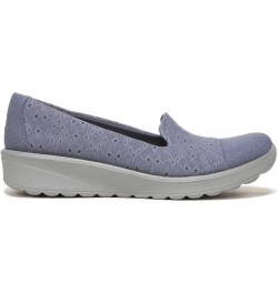 Womens Galaxy Slip-On Folkstone Blue Eyelet $30.40 Loafers & Slip-Ons