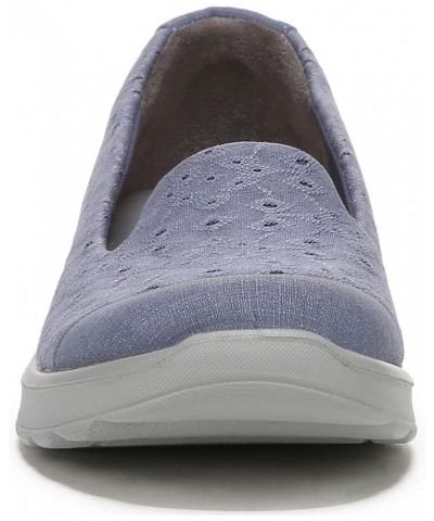 Womens Galaxy Slip-On Folkstone Blue Eyelet $30.40 Loafers & Slip-Ons