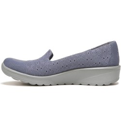 Womens Galaxy Slip-On Folkstone Blue Eyelet $30.40 Loafers & Slip-Ons