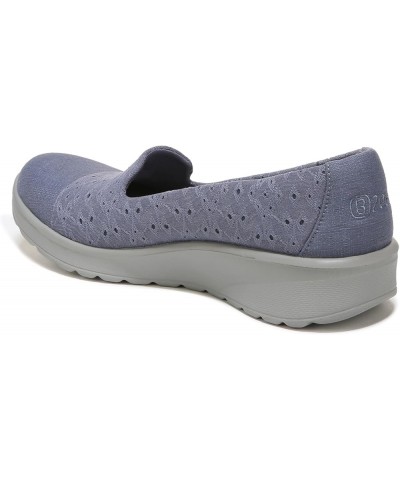 Womens Galaxy Slip-On Folkstone Blue Eyelet $30.40 Loafers & Slip-Ons